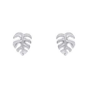 Monstera Leaf Stud Earrings