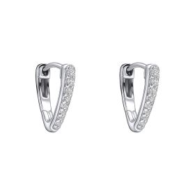 Fiorelli Pave Pointed Hoop Earrings