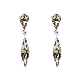 Fiorelli Slim Navette Crystal Drop Earrings