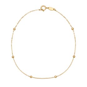 Fine Ball Station Bracelet in 9ct Gold