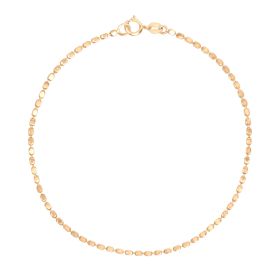 Diamond Cut Chain Bracelet in 9ct Yellow Gold