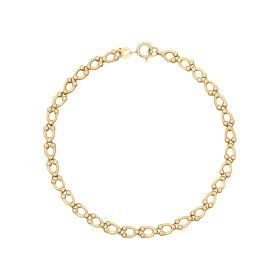 Oval Link Bracelet in 9ct Gold