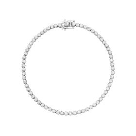 Mini Diamond Set Tennis Bracelet in 9ct Gold