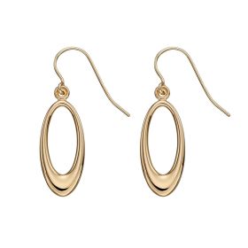 Open Oval Earrings in 9ct Gold