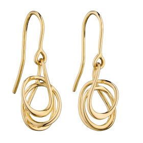 Wire Wrap Earrings in 9ct Gold