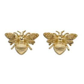 Detailed Bee Earrings in 9ct Gold