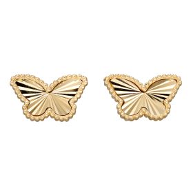 Butterfly Stud Earrings in 9ct Gold