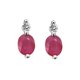 Ruby Drop Earrings