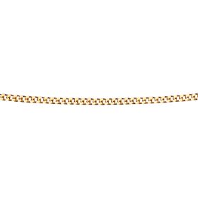 0.6mm Diamond Cut Curb Chain 46cm in 9ct Gold