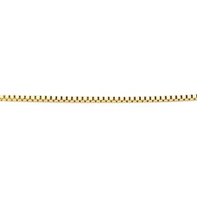 0.15mm Venetian Box Chain 41cm-46cm in 9ct Gold