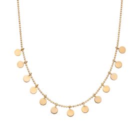 Multi Disc Necklace in 9ct Gold