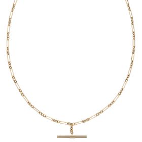 T-Bar Chain Necklace in 9ct Gold