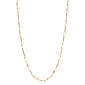 Mixed Length Link Chain Necklace in 9ct Yellow Gold