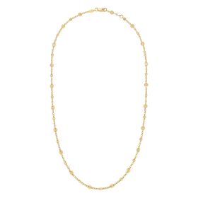 Discs and Chain Necklace in 9ct Gold