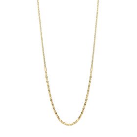 Diamond Cut Bead Bar Necklace in 9ct Gold