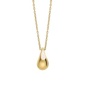 Plain Teardrop Necklace in 9ct Gold