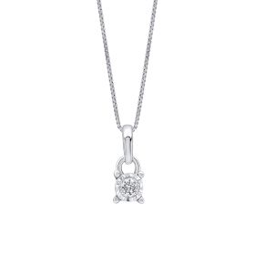 Mini Diamond Necklace in 9ct Gold