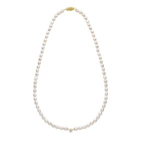 Seed Pearl and Flower Necklace in 9ct Gold