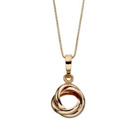 Twisted Knot Pendant in 9ct Gold