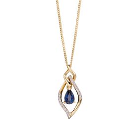 Double Drop Open Marquise Pendant