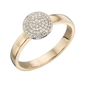 Circle Diamond Cluster Ring-52