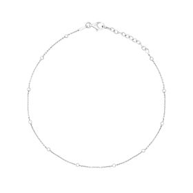 Fine Trace and Ball Chain Anklet