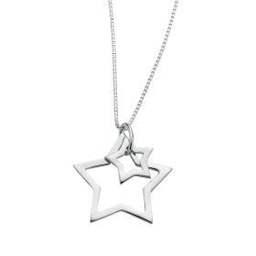 Double Star Necklace 40+2cm