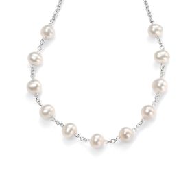 White Fresh Water Pearl Necklace 40-45cm