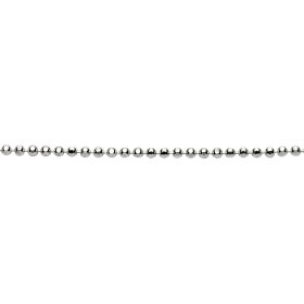 Fine Diamond Cut 1mm Ball Chain with Extender 41cm-46cm