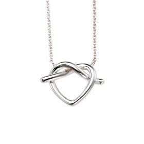 Pretzel Heart Necklace 45cm