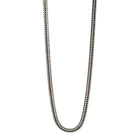 Fred Bennett Oxidised Foxtail Chain Necklace