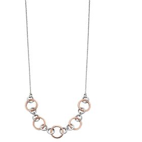 Silver and Rose Gold Multi Link Necklace