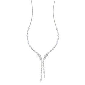 Cubic Zirconia Marquise Statement Necklace