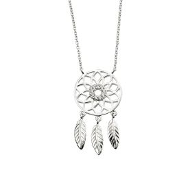 Dream Catcher Necklace with Cubic Zirconia