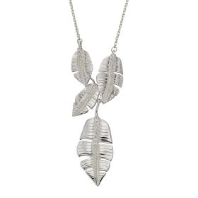 Multi Leaf Drop Necklace