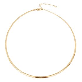 Omega Chain Necklace with Yellow Gold Plating