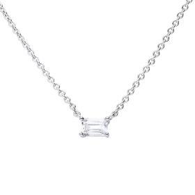 Diamonfire Floating Baguette Zirconia Necklace