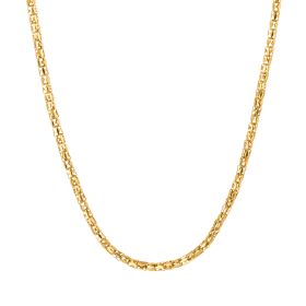 Fred Bennett Popcorn Chain Necklace with Yellow Gold Plating