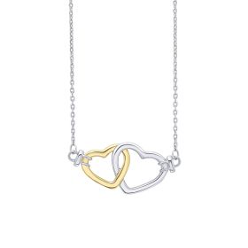 Fiorelli Interlinking Double Heart Necklace