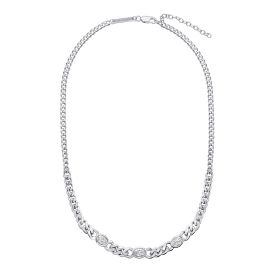 Fiorelli Curb Chain Necklace with Cubic Zirconia