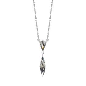 Fiorelli Slim Navette Crystal Drop Necklace