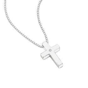 Medium Cross Pendant with Diamond