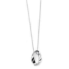 Open Twist Oval Pendant