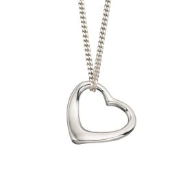 Slip on Heart Pendant and Chain 41cm