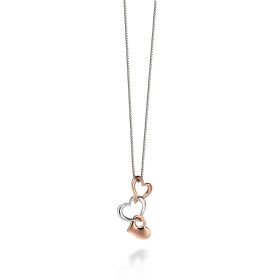 Fiorelli Linked Heart Drop Pendant