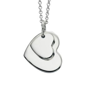 Double Heart Tag Pendant