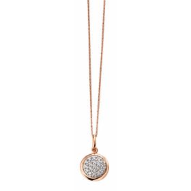 Pave Cubic Zirconia Circle Pendant