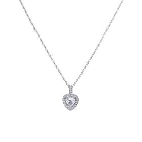 Diamonfire Pave Set Zirconia Heart Pendant