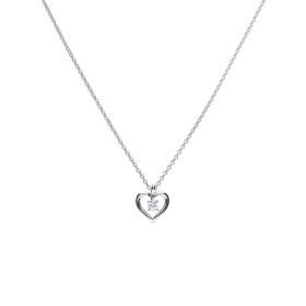 Diamonfire Open Heart Pendant with Zirconia 