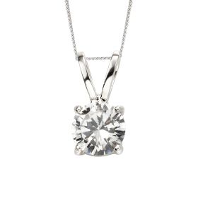 Double Bail Pendant with Cubic Zirconia